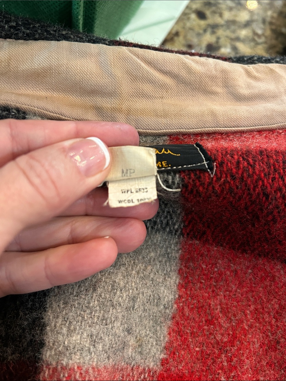 1950’s LL Bean Sz M Red & Black Plaid Wool CruiserJacket - Grail - Picture 4 of 9